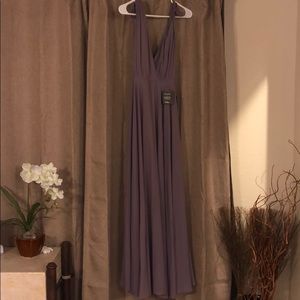 Lulus Sandy Purple Floor Length Dress